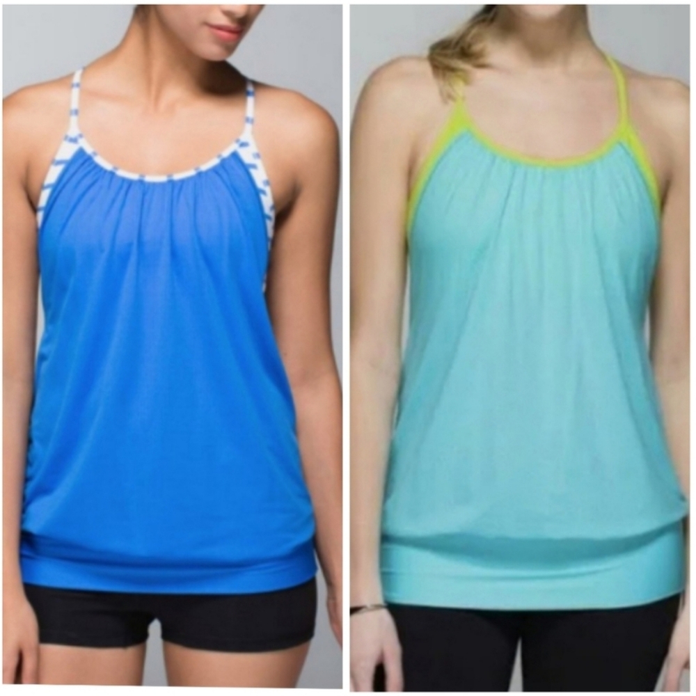 Lululemon No Limits Tank - GREEN AND BLUE TANK ONLY